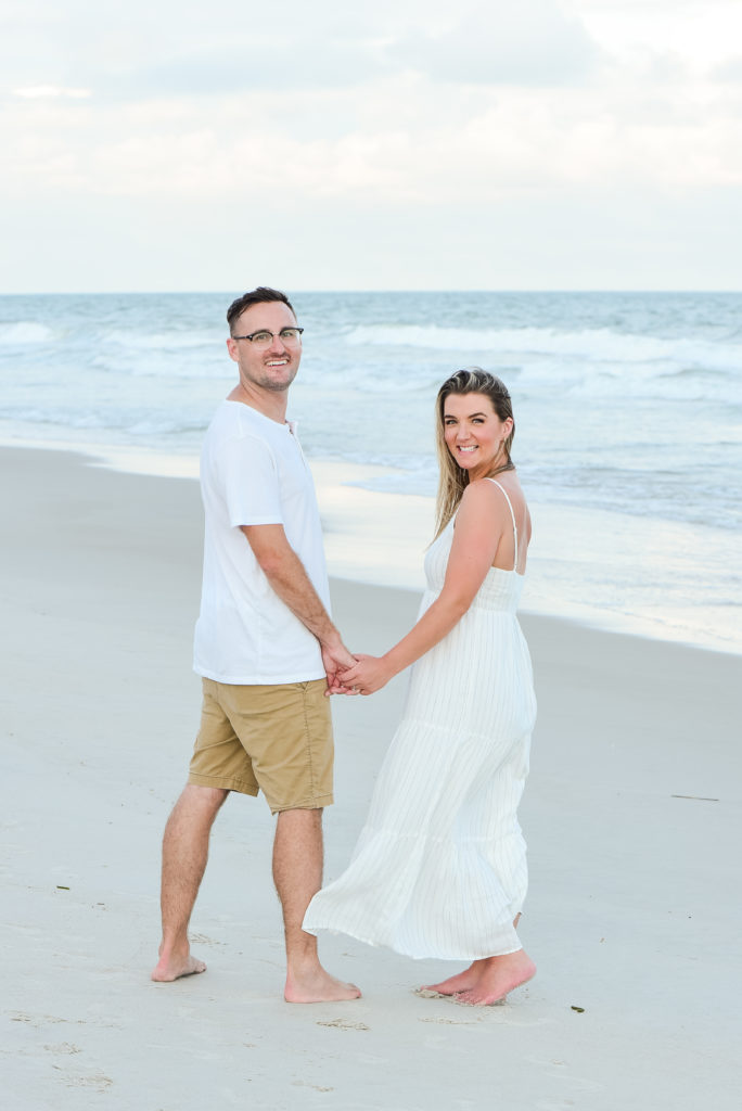 couple on Topsail Beach NC