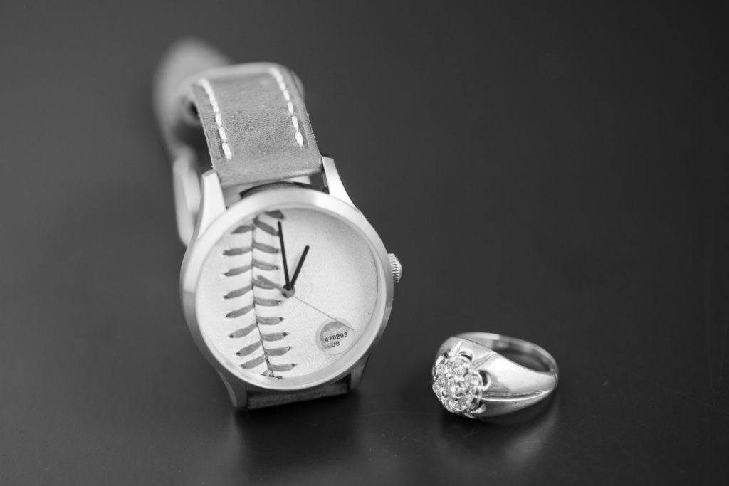 watch and diamond ring