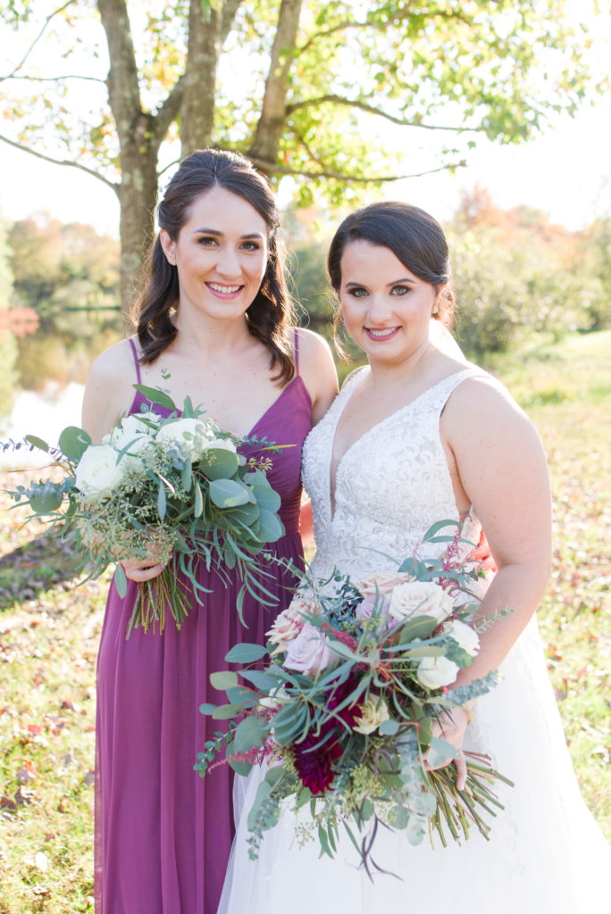 bride and matron of honor
