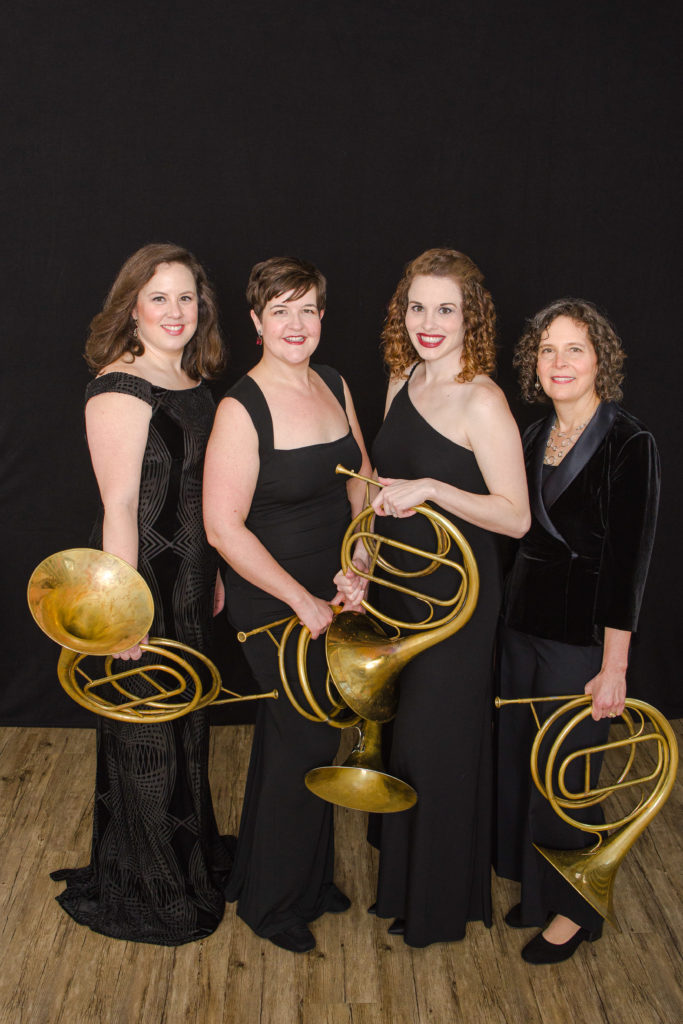 Female Natural horn quartet