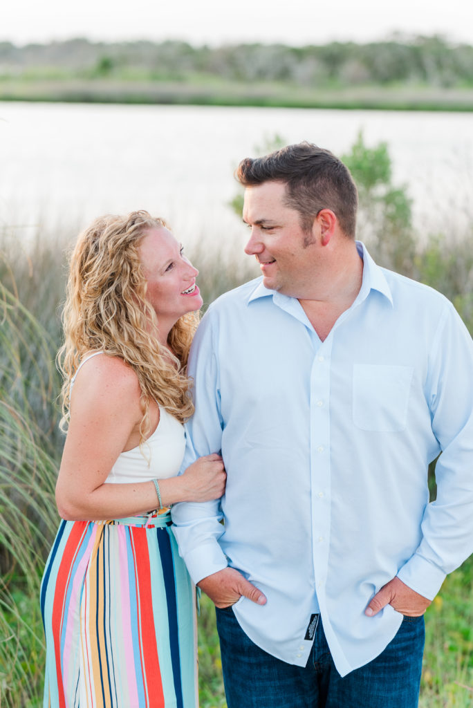 couple portrait from family session at Topsail Beach, NC