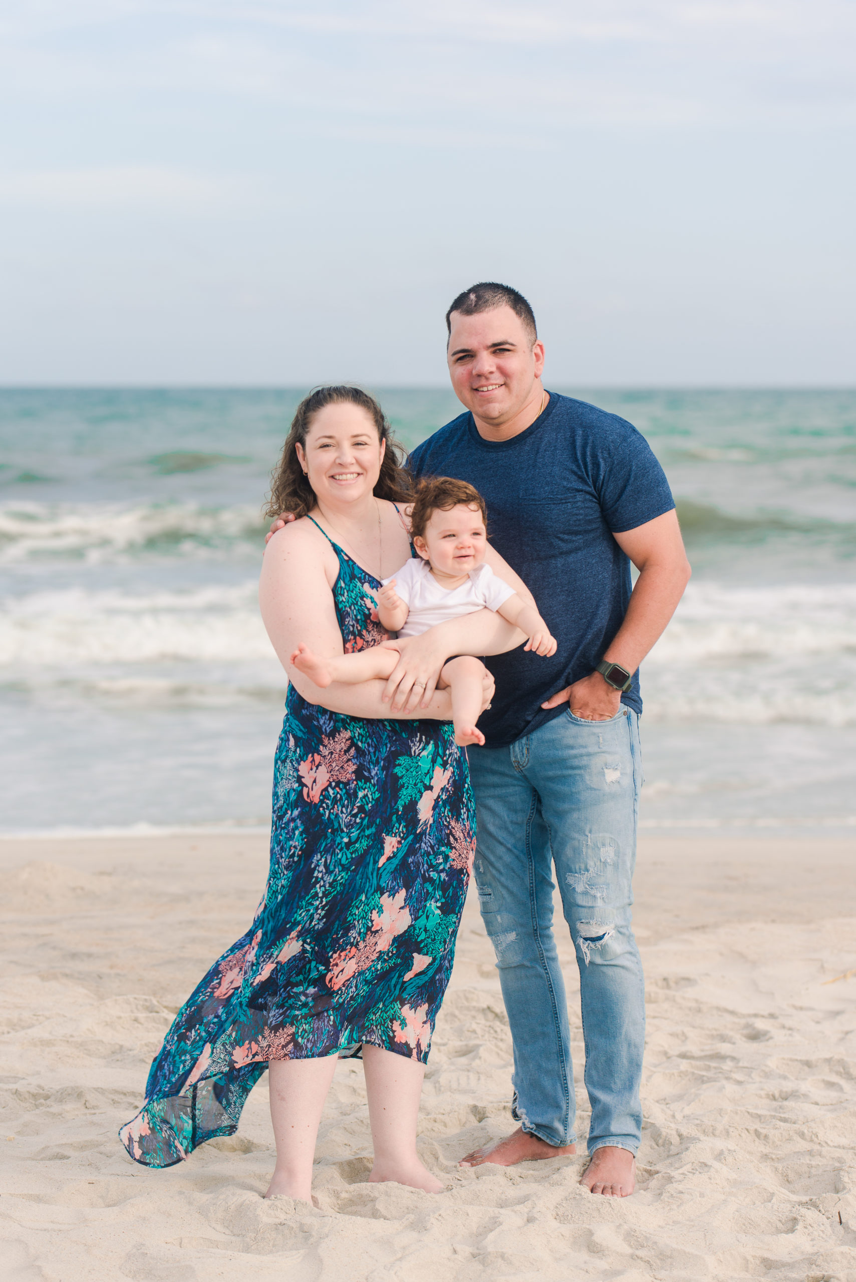 family portrait session on Topsail Beach NC