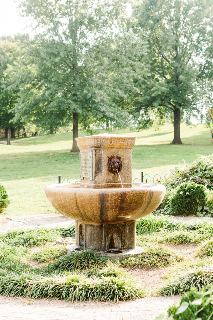 fountain at Highland Park Roanoke Virginia