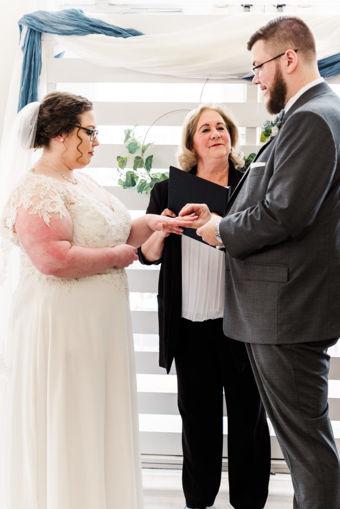 exchange of rings - wedding ceremony