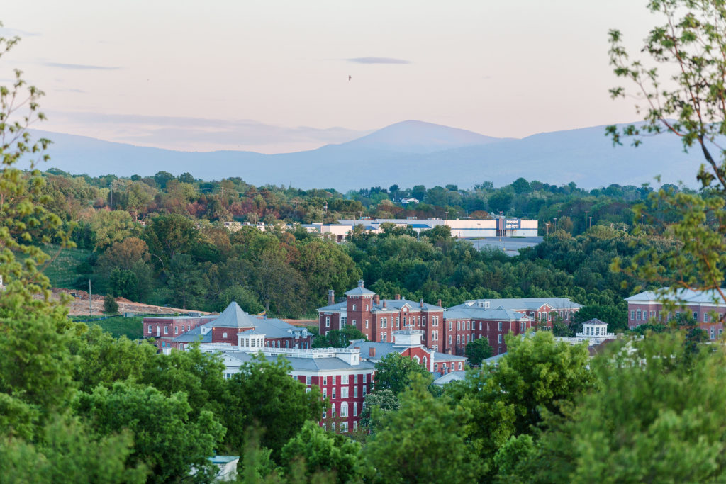 View of the mountains from Mary Baldwin University