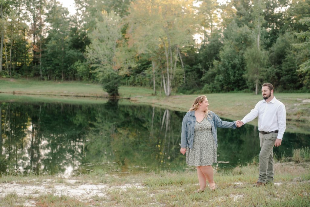 engagement session in Madison, NC