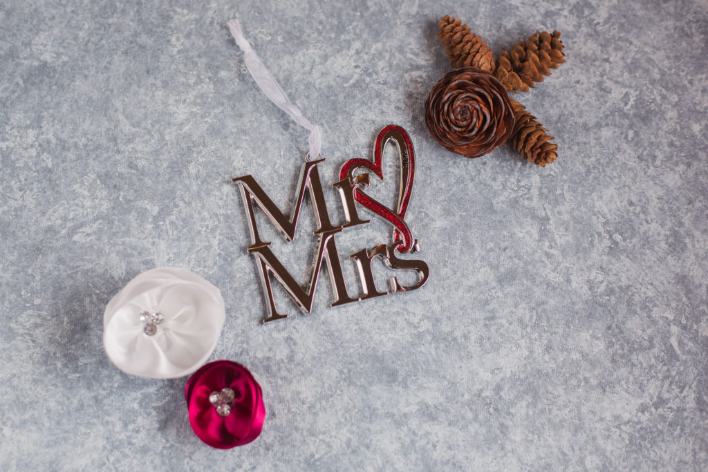 Mr & Mrs Christmas ornament