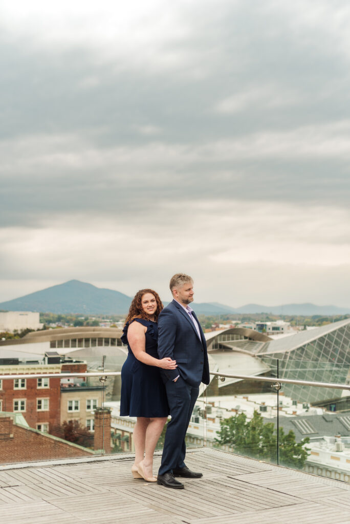 Engagement Session at Center in the Square Rooftop