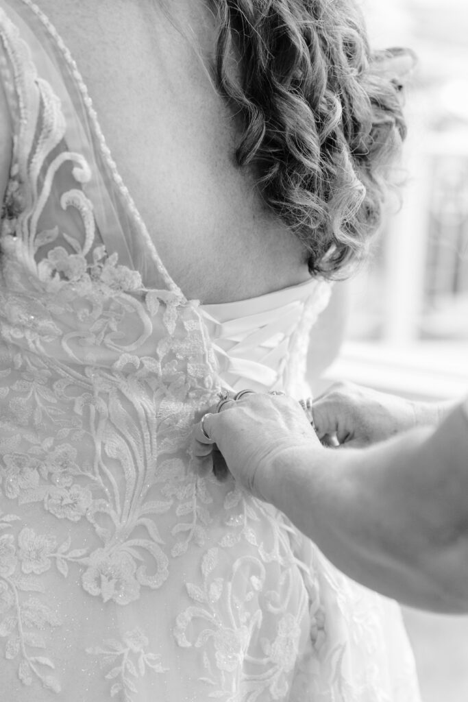 mother of the bride lacing wedding dress The Hotel Roanoke