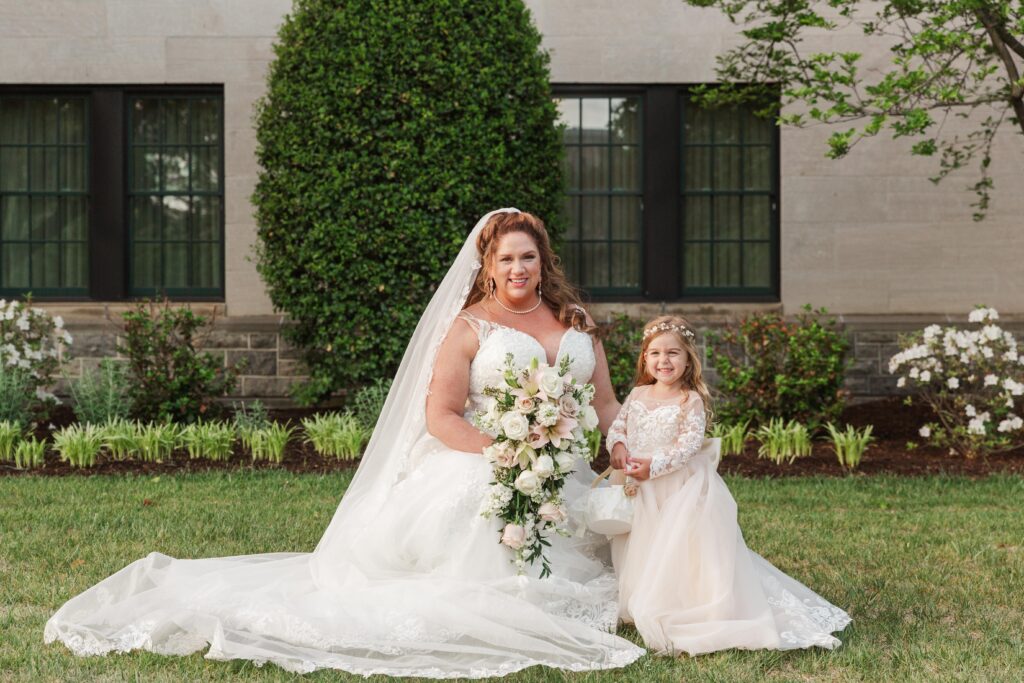 bridal party portraits at The Hotel Roanoke