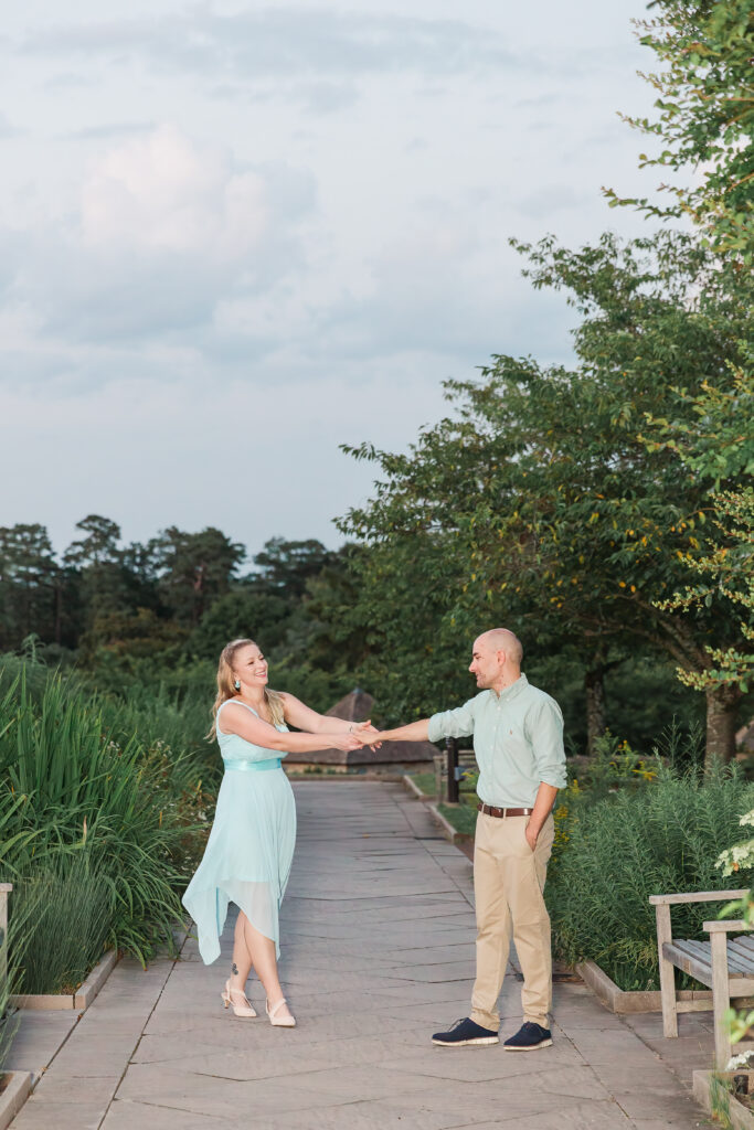 Engagement session at Lewis Ginter Botanical Garden