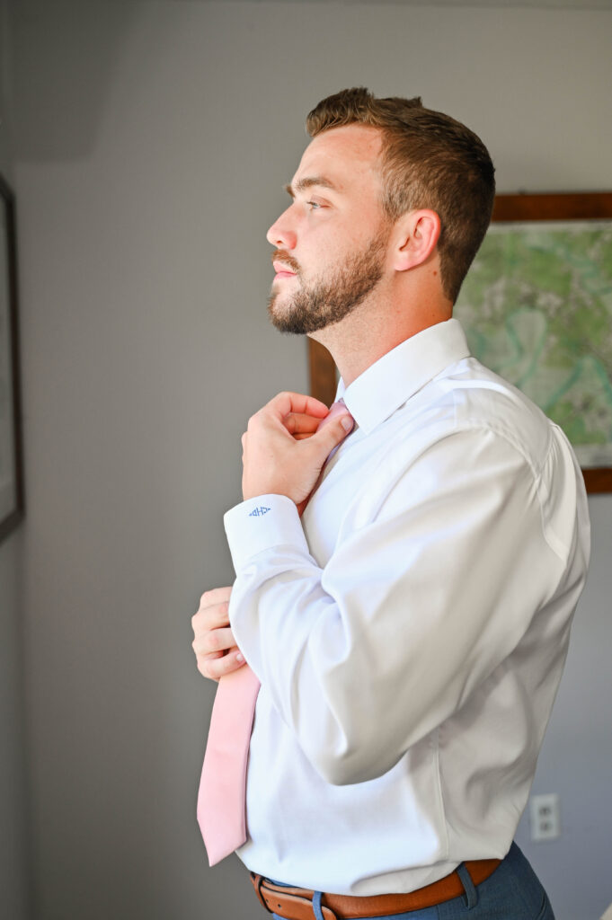 groom getting ready