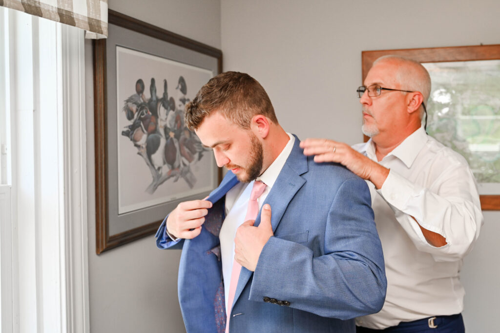 groom getting ready