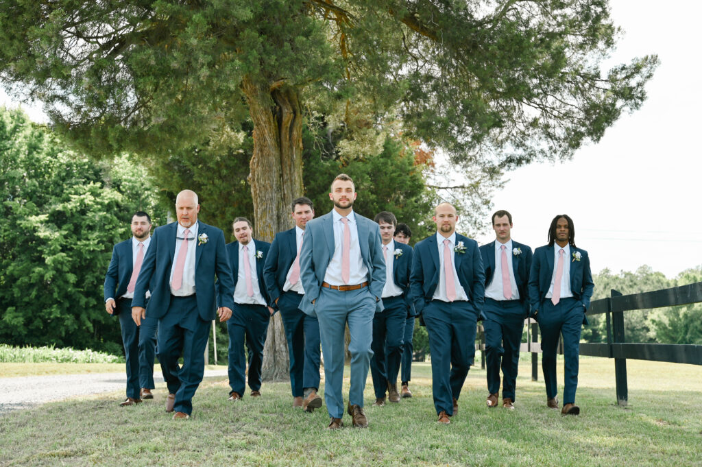 groom with groomsmen