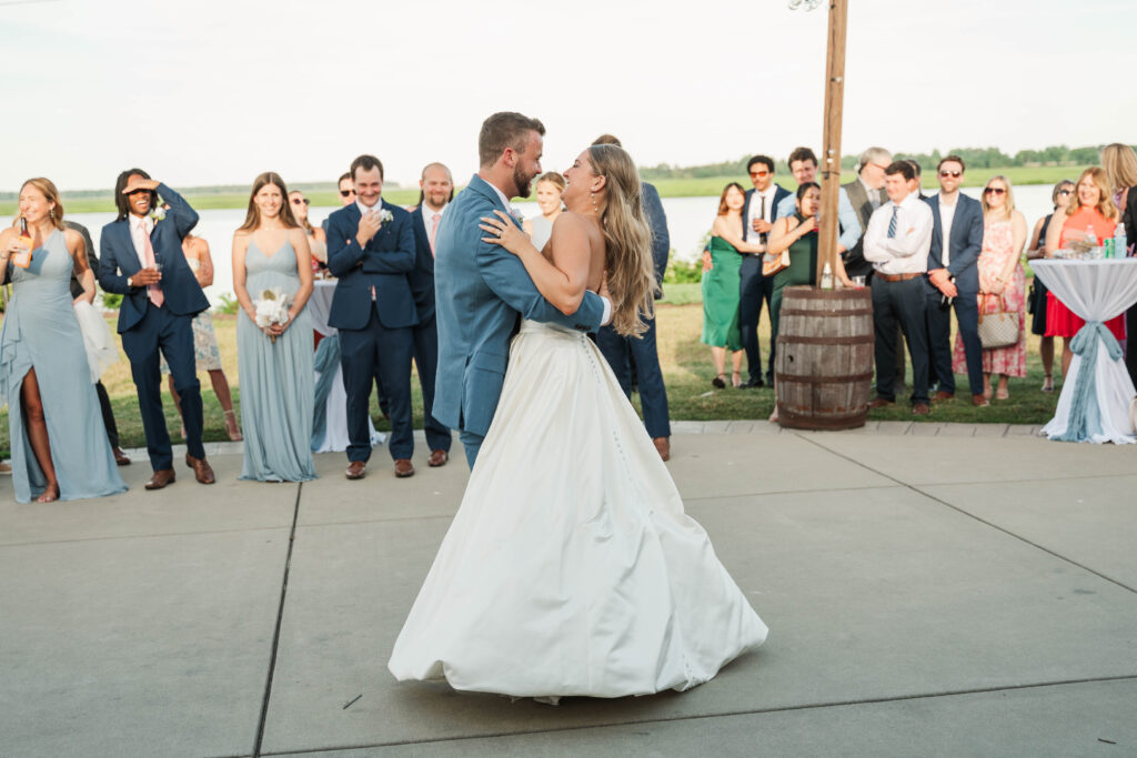 First Dance Bride & Groom during wedding at Cousiac Manor