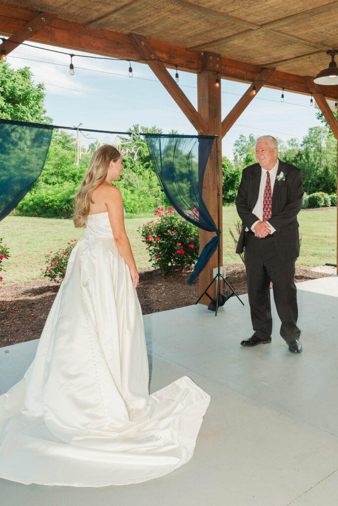 bride with dad