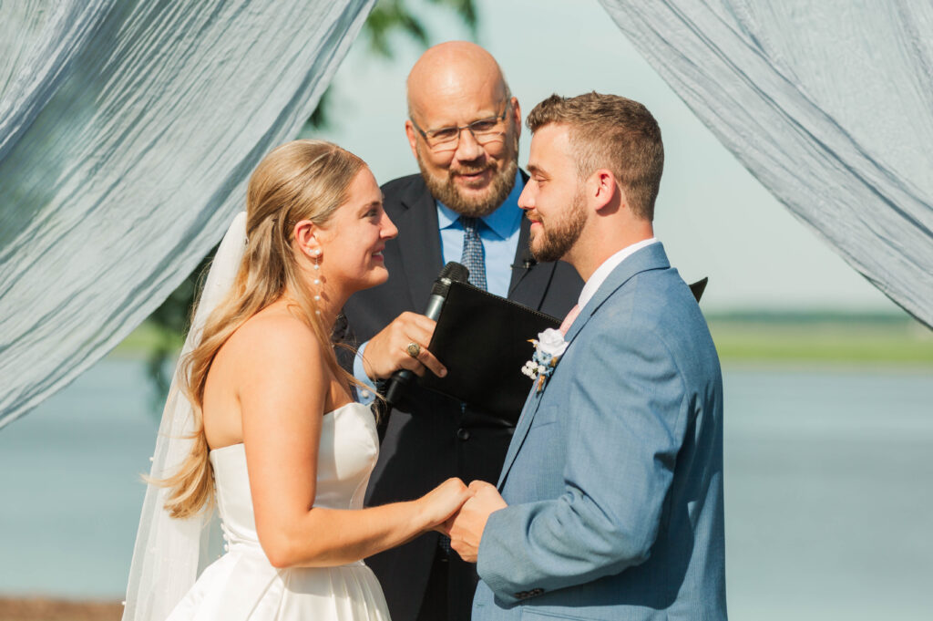 wedding ceremony at Cousiac Manor