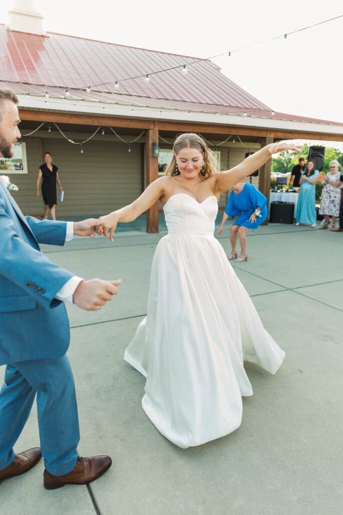 Introductions at wedding reception