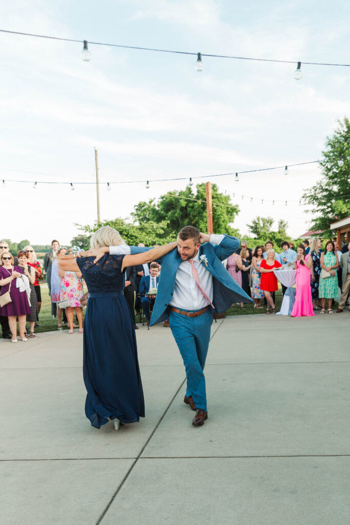 mother son dance during wedding at Cousiac Manor