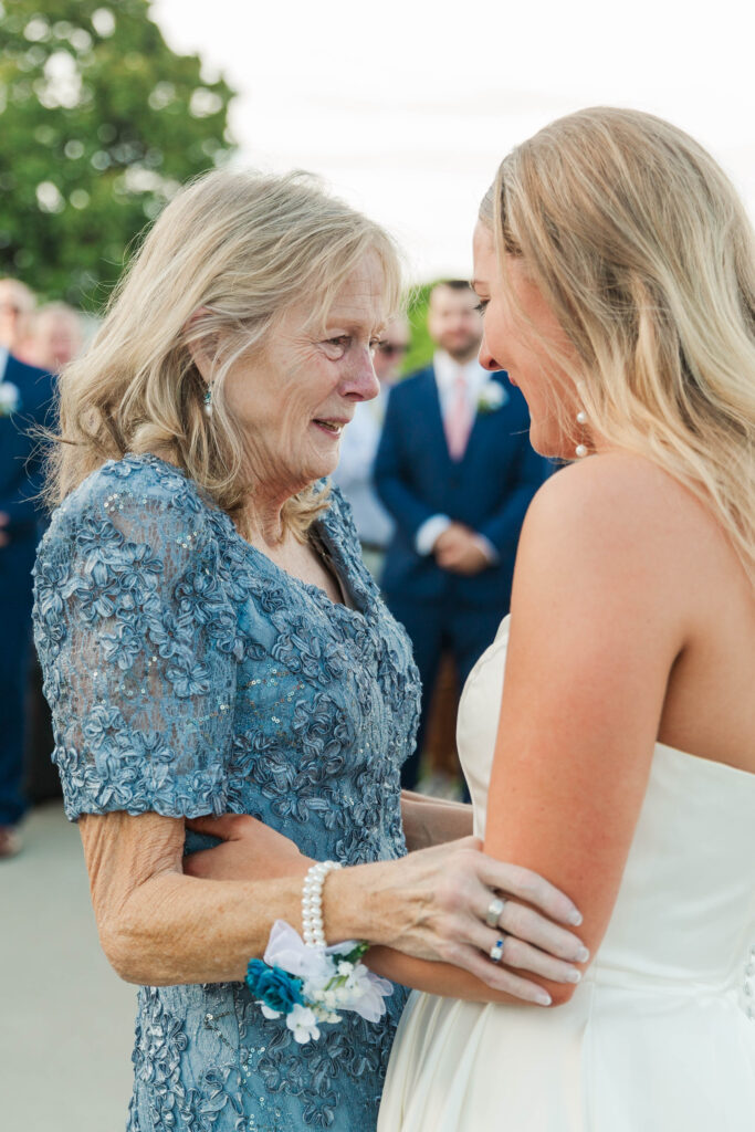 mother daughter dance during wedding at Cousiac Manor