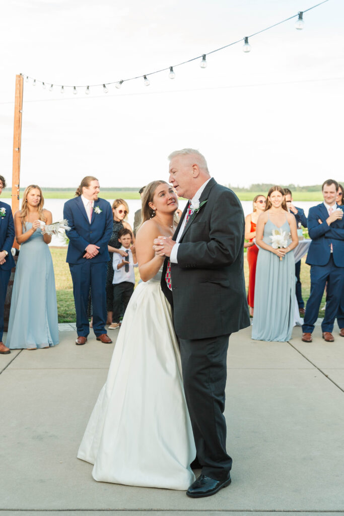 Father Daughter Dance during wedding at Cousiac Manor