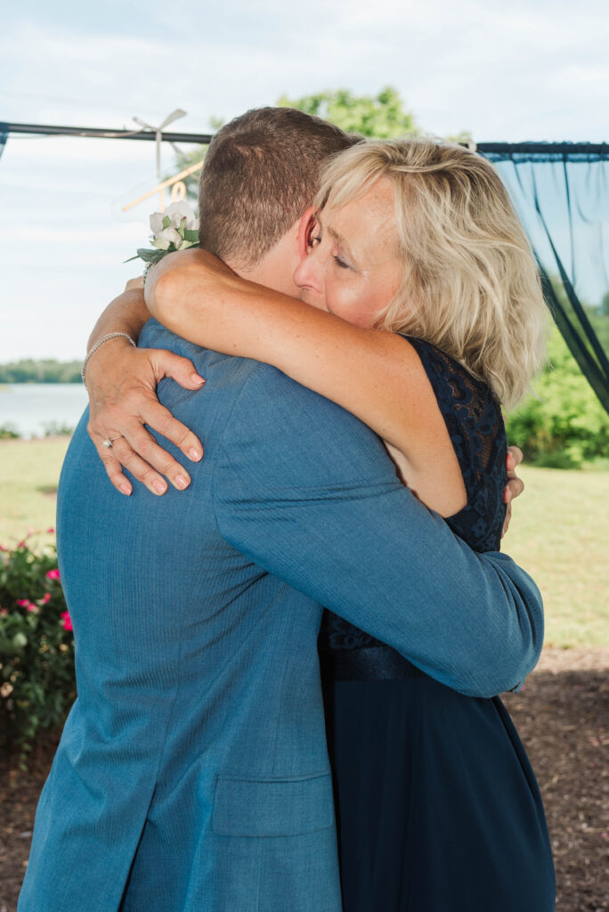 groom with mother