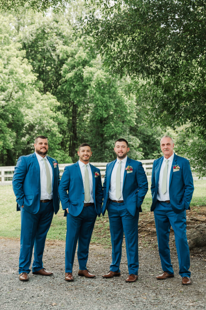 Groomsmen with groom