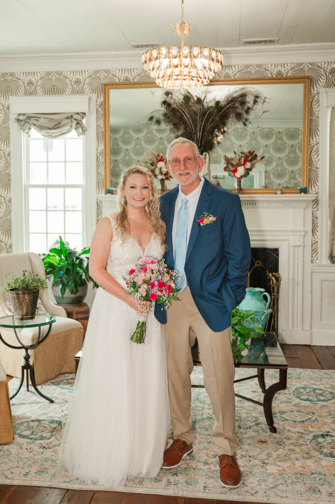 Bride with father