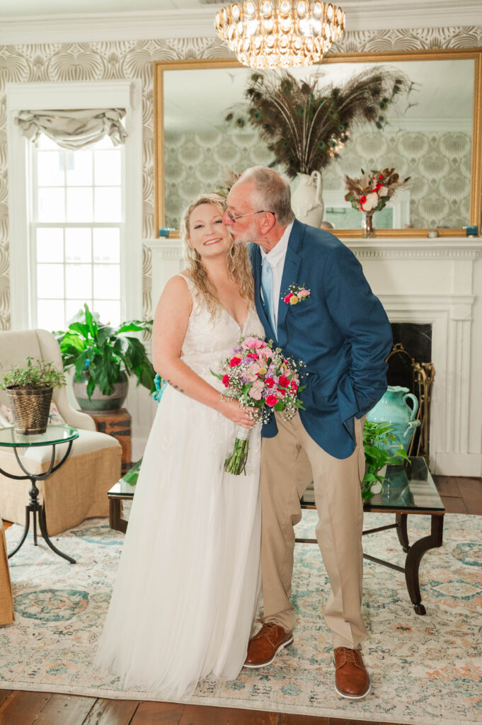 Father with bride