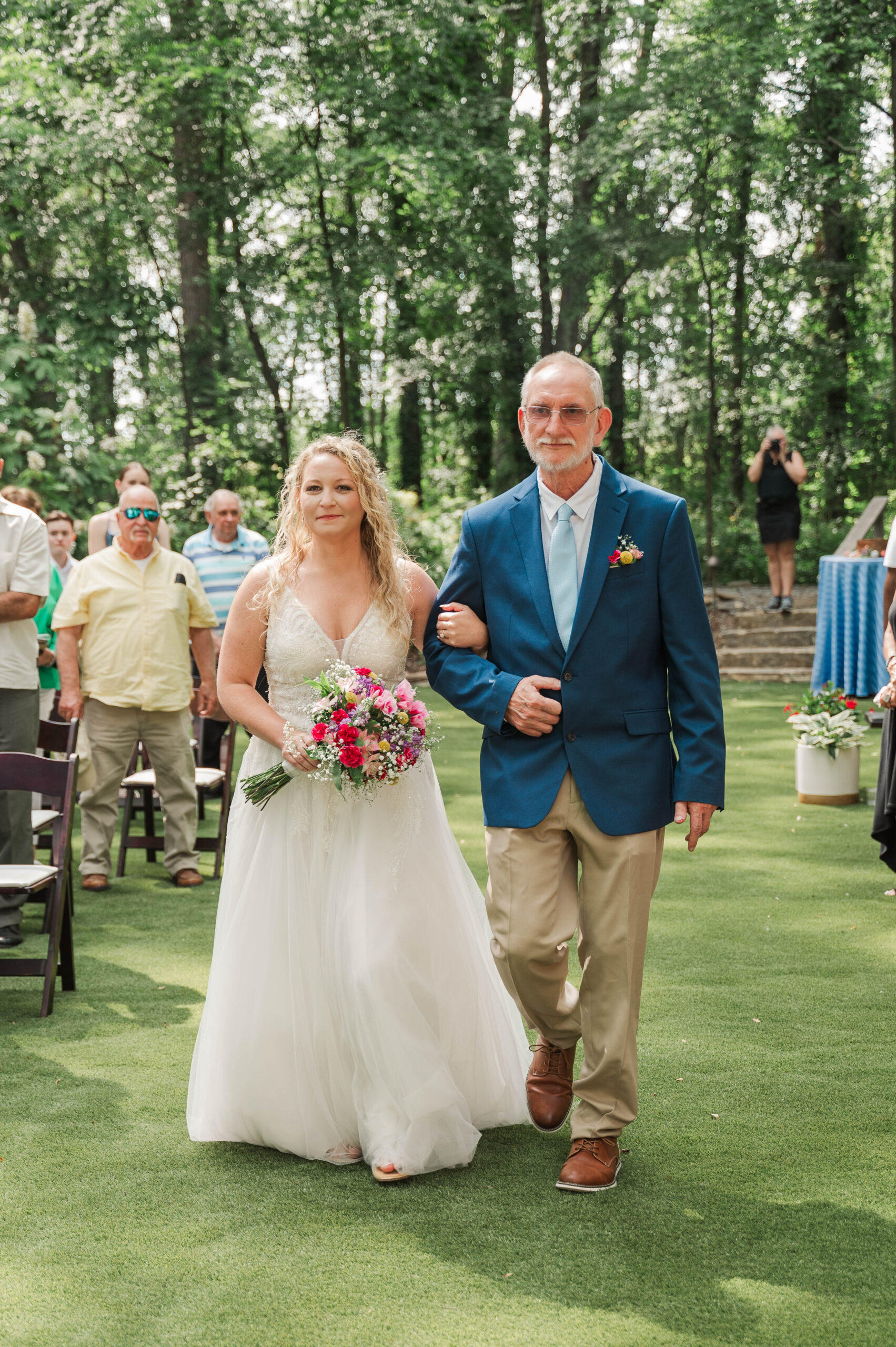 Bride coming down the aisle 