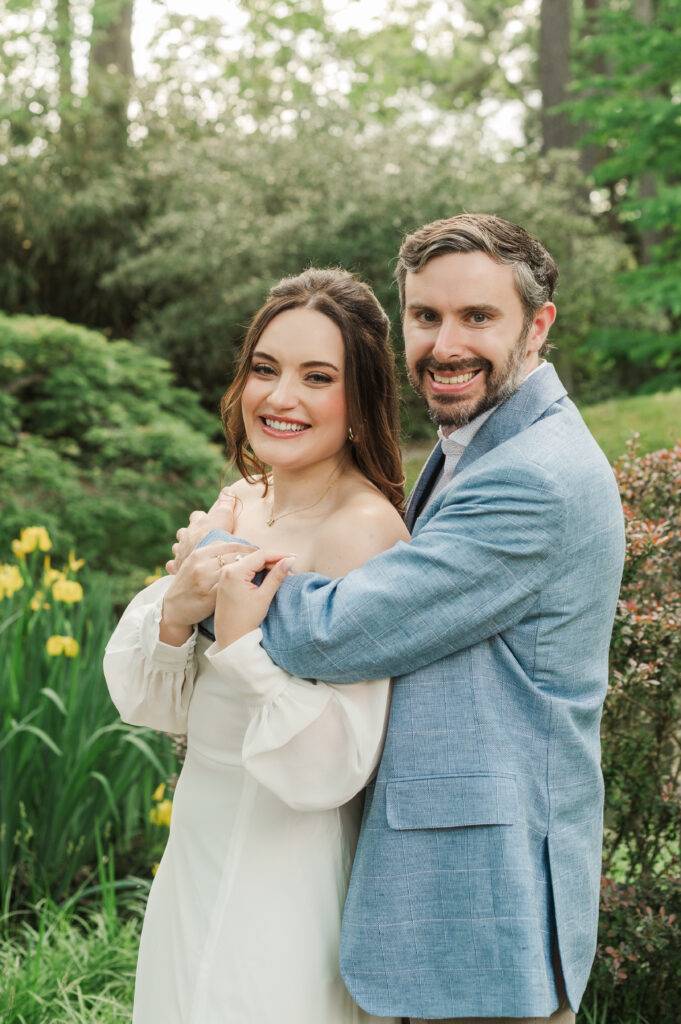 couples portrait during engagement session