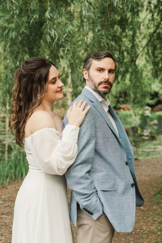 engagement session, Japanese Garden at Maymont