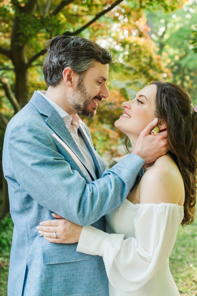 engagement session in Japanese Garden 