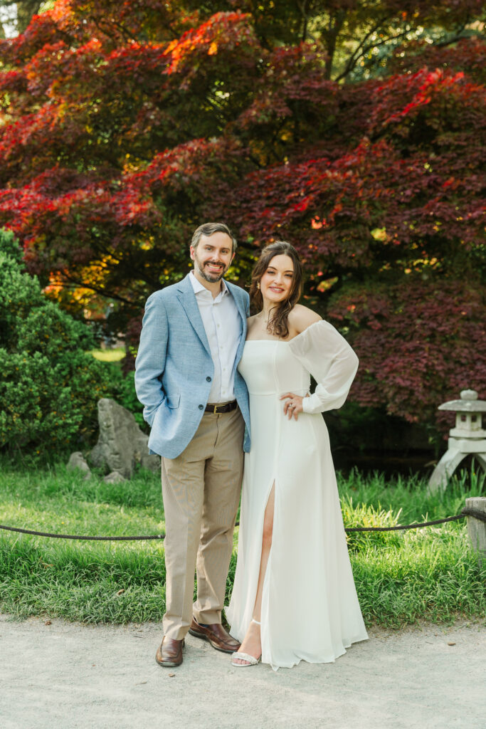 engagement session, Japanese Garden at Maymont