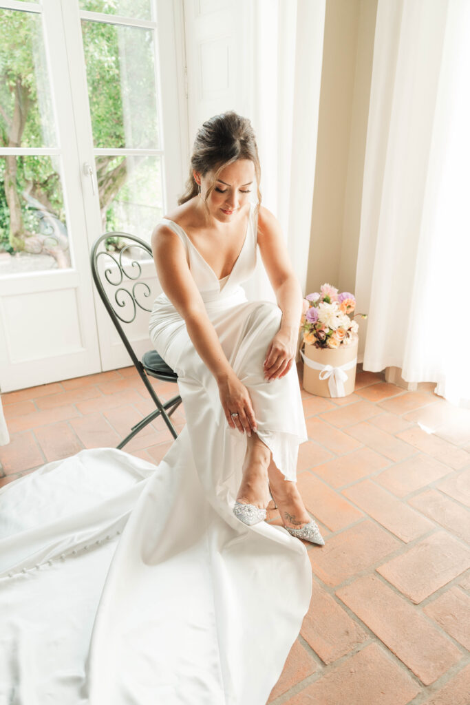 bride getting ready