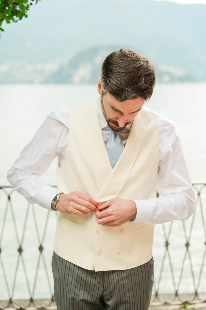 groom getting ready