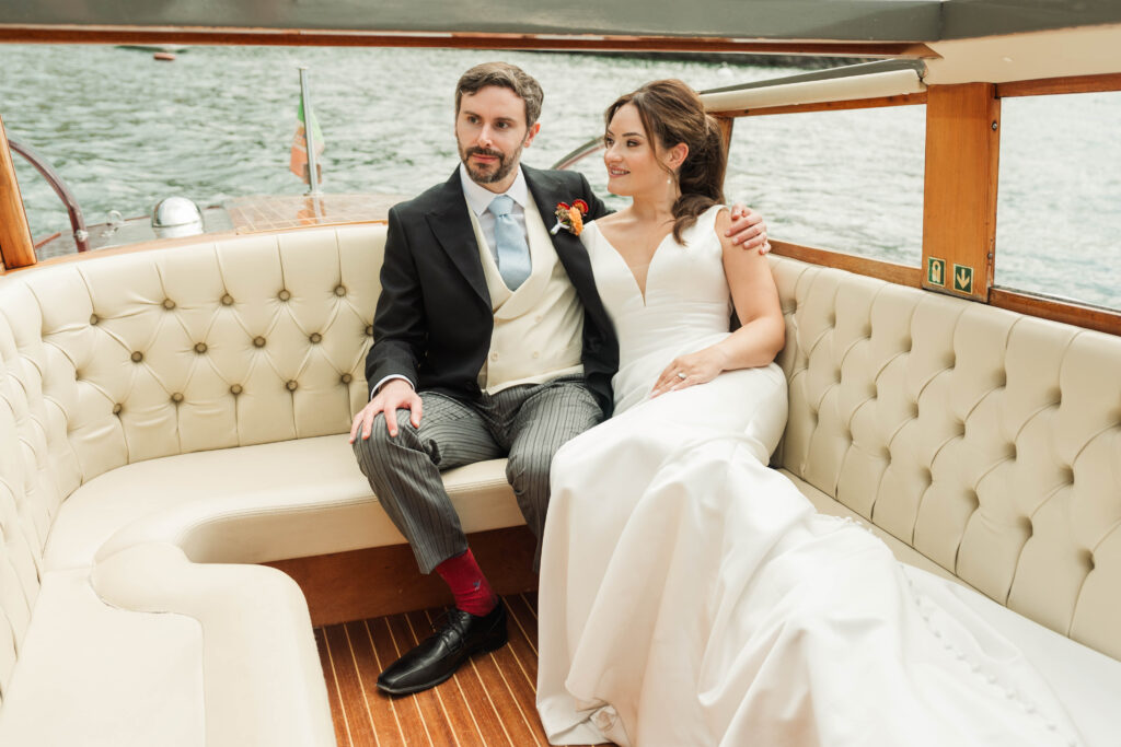 bride and groom portraits at Hotel Villa Cipressi, Lake Como, Italy