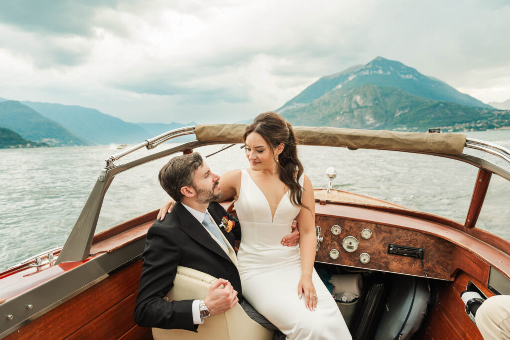 bride and groom portraits at Hotel Villa Cipressi, Lake Como, Italy