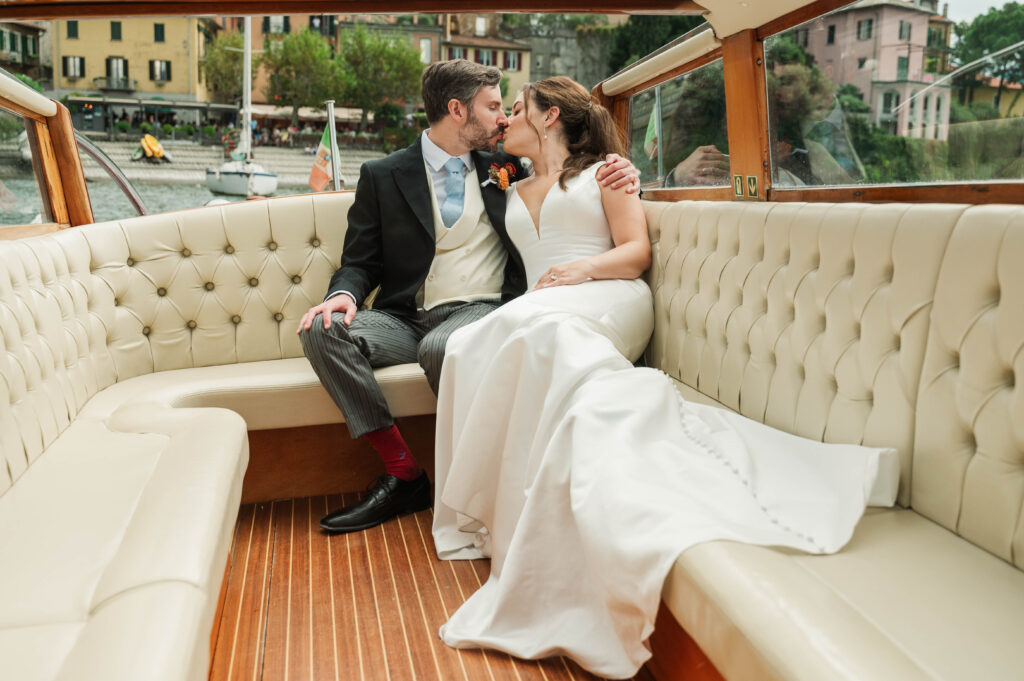 bride and groom portraits at Hotel Villa Cipressi, Lake Como, Italy