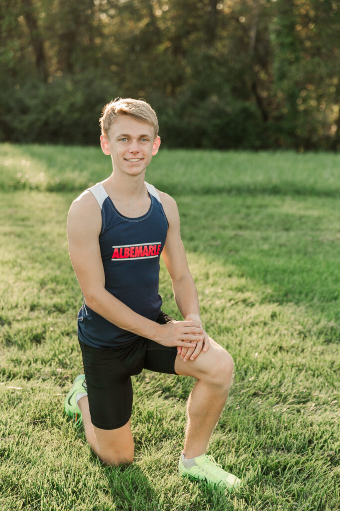 JT in his cross country uniform
