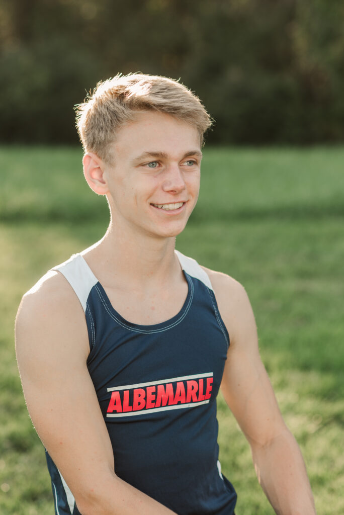 JT in his cross country uniform