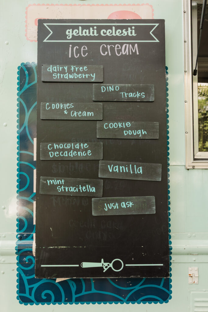 ice cream truck for wedding dessert