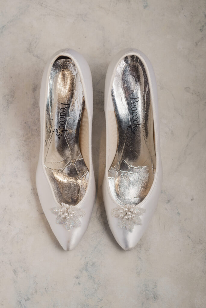 bride's wedding shoes