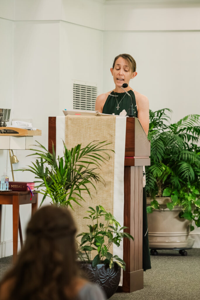 vocalist at wedding ceremony