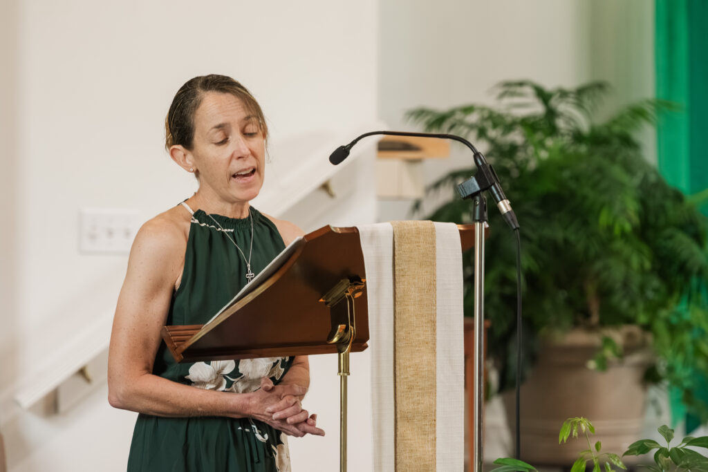 vocalist at wedding ceremony