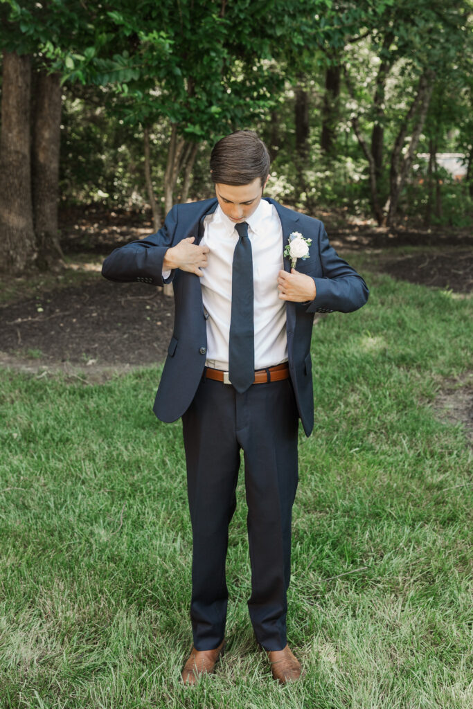groom getting ready