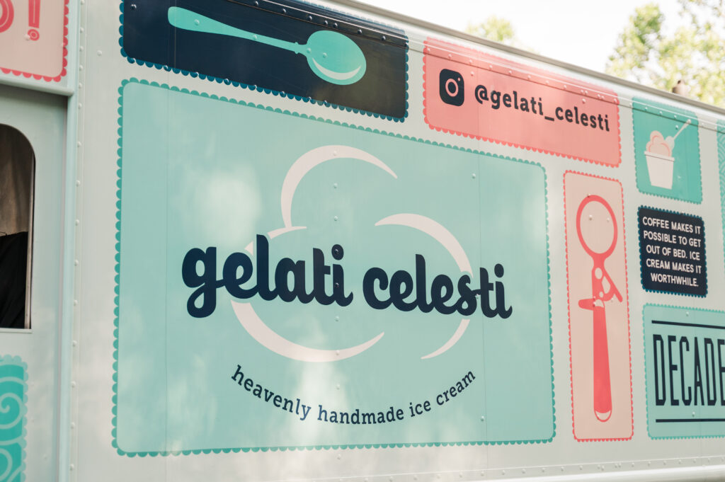 ice cream truck for wedding dessert