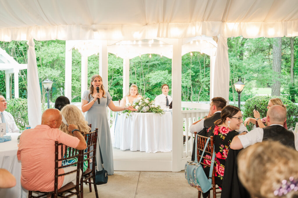 toasts to bride and groom