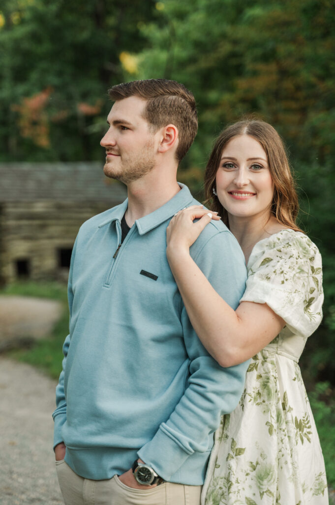 couple at Humpback Rocks Visitor Center