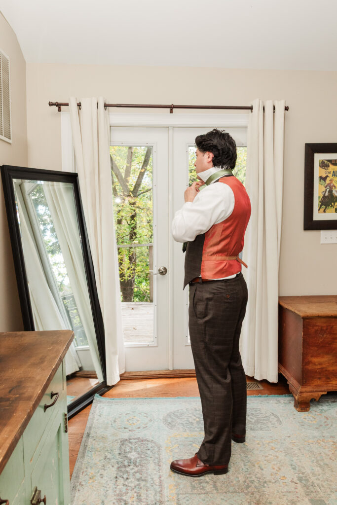 groom getting ready